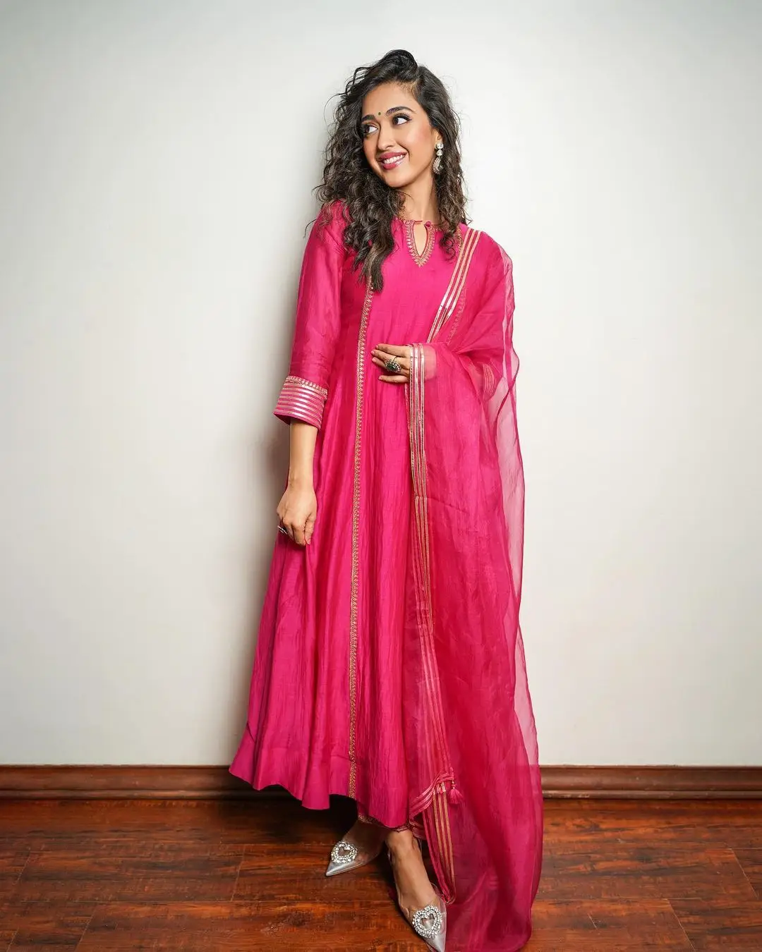 Gayatri Bhardwaj Stills in Pink Dress